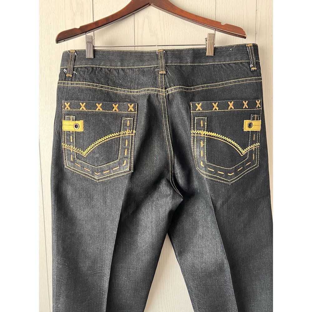 Attitude Gold Denim Jeans Mens 40x32 SUPER DARK WASH - Fresh And Dry Cleaned Y2K